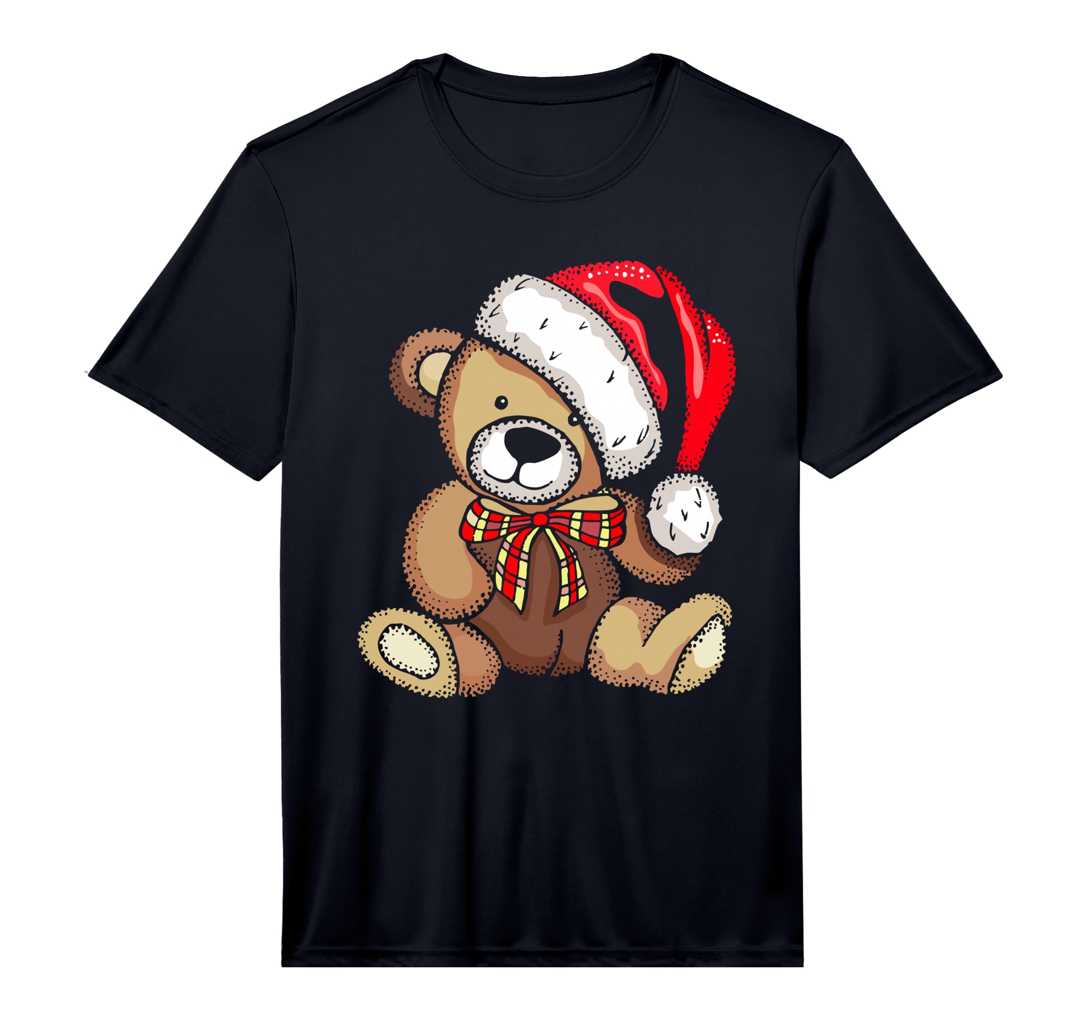 Teddy Bear Santa Hat Pajama X Mas T-Shirt - Custom Art Print Unisex - T-Shirt, Sweatshirt, Hoodie