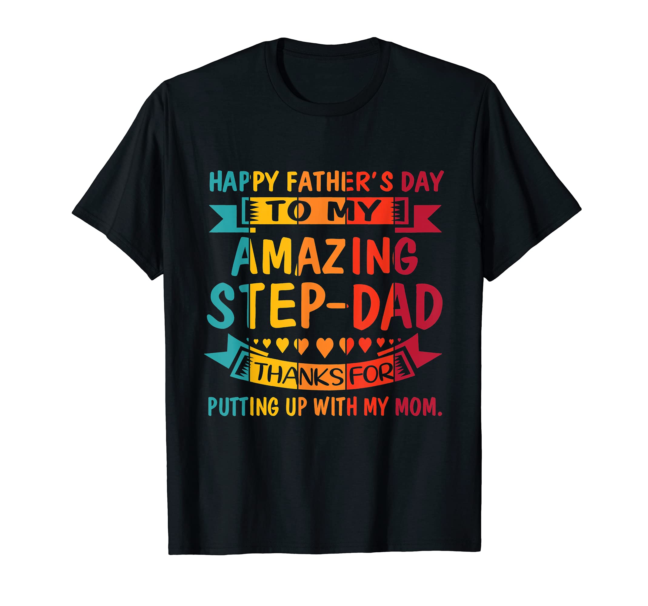 Mens Happy Fathers Day To My Amazing T-Shirt - Minimalist Print Unisex - T-Shirt, Sweatshirt, Hoodie