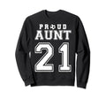 Number 21 Custom Proud Soccer Futbol Sweatshirt - Graphic Print Men Women - T-Shirt, Sweatshirt, Hoodie