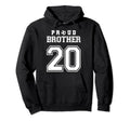 Number 20 Custom Proud Soccer Futbol Hoodie - Aesthetic Graphic for Adults - T-Shirt, Sweatshirt, Hoodie