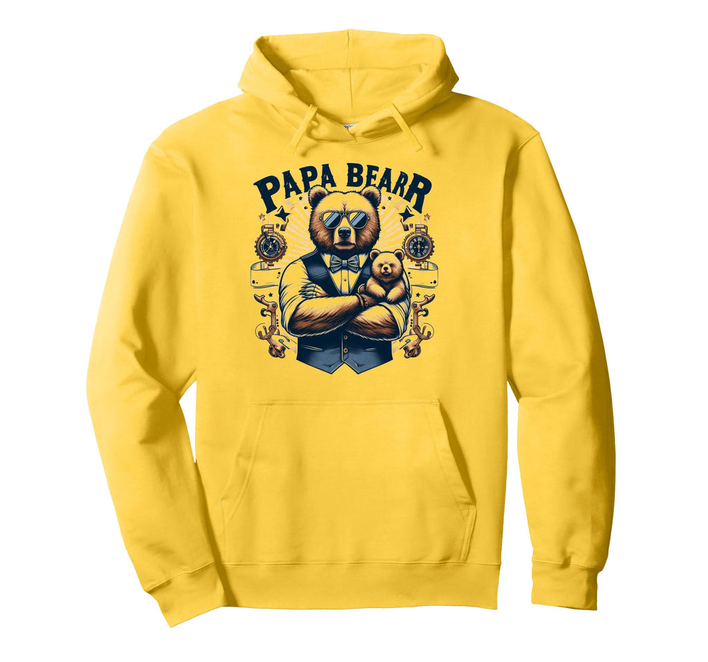 Papa Bear Funny Mechanic Bears Animal Lover Hoodie - Trendy Graphic Unisex - T-Shirt, Sweatshirt, Hoodie