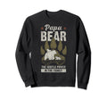 Papa Bear 2 Cubs 2 Grandchild Dad Sweatshirt - Graphic Print Unisex - T-Shirt, Sweatshirt, Hoodie