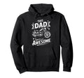 This Dad Shifts Into Awesome Biker Dad Hoodie - Graphic Print for Adults - T-Shirt, Sweatshirt, Hoodie