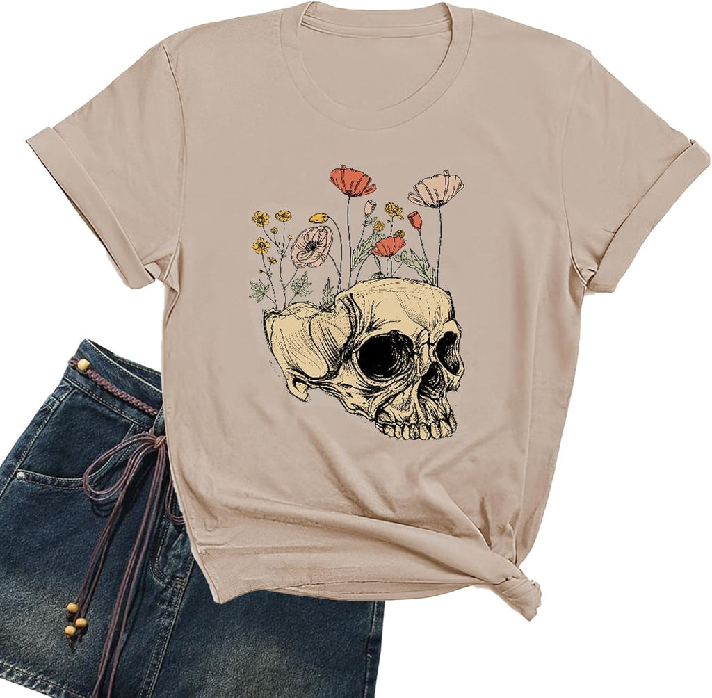 Women Funny Novelty Skull Graphic Vintage Skeleton - Adult & Kids T-Shirts, Sweatshirts & Hoodies apparel design preview 1
