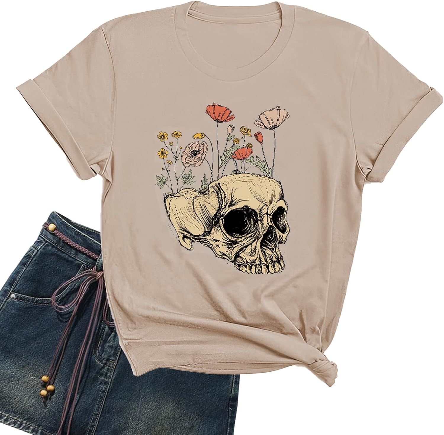 Women Funny Novelty Skull Graphic Vintage Skeleton - Adult & Kids T-Shirts, Sweatshirts & Hoodies apparel design preview 1