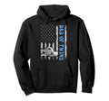 Twin Dad Dad Twins American Flag Hoodie - Fun Novelty Design Men Women - T-Shirt, Sweatshirt, Hoodie