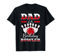 Dad Birthday Bowler Bday Bowling Party T-Shirt - Minimalist Print Unisex - T-Shirt, Sweatshirt, Hoodie