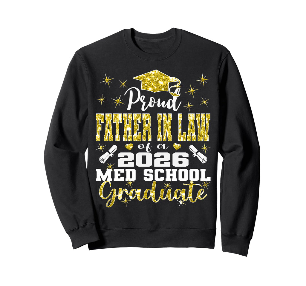 Proud Father Law 2026 Class Med Sweatshirt - Custom Art Print Unisex - T-Shirt, Sweatshirt, Hoodie