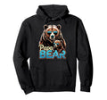 Papa Bear Husband Father Family Hoodie - Aesthetic Graphic Men Women - T-Shirt, Sweatshirt, Hoodie