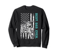Usa Flag Motorcycle Best Biker Dad Ever Sweatshirt - Graphic Print Unisex - T-Shirt, Sweatshirt, Hoodie