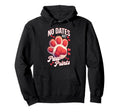 Pet Valentines Pawprint Single Dog Mom Cat Hoodie - Unique Graphic Unisex - T-Shirt, Sweatshirt, Hoodie