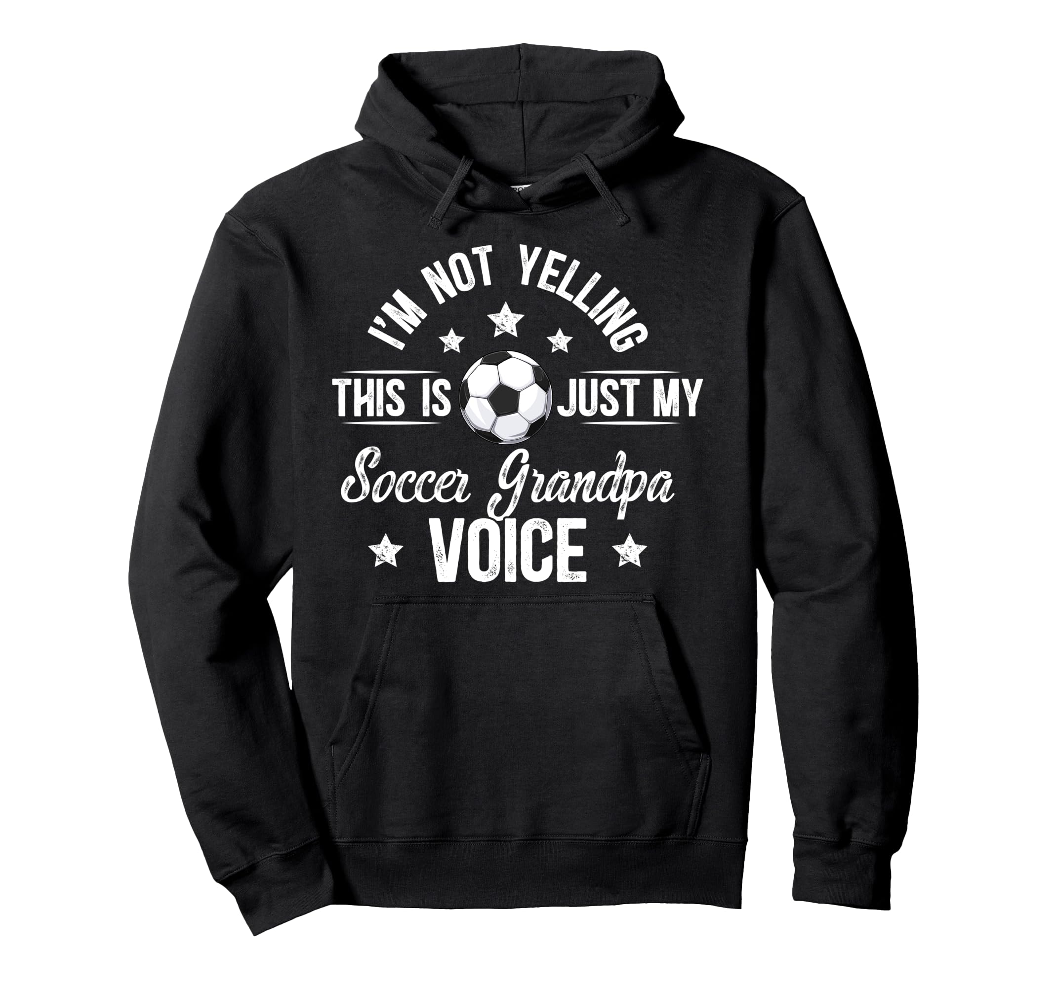 My Soccer Grandpa Voice Soccer Player Hoodie - Trendy Graphic for Adults - T-Shirt, Sweatshirt, Hoodie