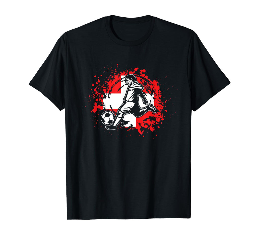 Switzerland Football Swiss Soccer T-Shirt - Novelty Apparel Unisex - T-Shirt, Sweatshirt, Hoodie