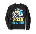 Proud Dad 2025 Senior Volleyball Sweatshirt - Aesthetic Graphic for Adults - T-Shirt, Sweatshirt, Hoodie