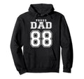 Number 88 Custom Proud Soccer Futbol Dad Hoodie - Unique Graphic Men Women - T-Shirt, Sweatshirt, Hoodie