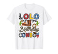 Lolo Birthday Cowboy Western Birthday T-Shirt - Aesthetic Graphic Men Women - T-Shirt, Sweatshirt, Hoodie
