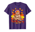 Happy Thanksgiving Cat Turkey Day T-Shirt - Trendy Graphic Unisex - T-Shirt, Sweatshirt, Hoodie