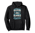 Husband Dad Bearded Legend Fathers Day Hoodie - Custom Art Print Unisex - T-Shirt, Sweatshirt, Hoodie