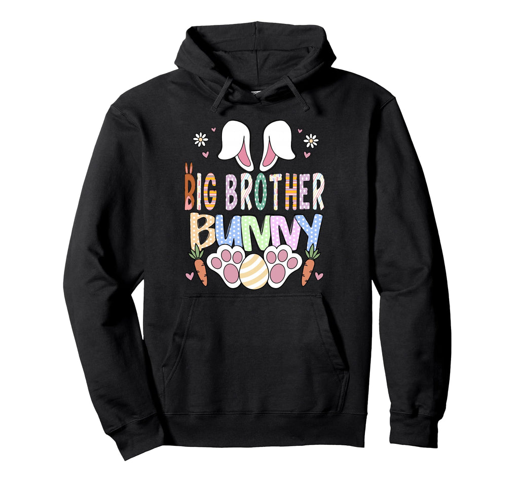 Big Brother Bunny Ears Easter Family Hoodie - Trendy Graphic Unisex - T-Shirt, Sweatshirt, Hoodie