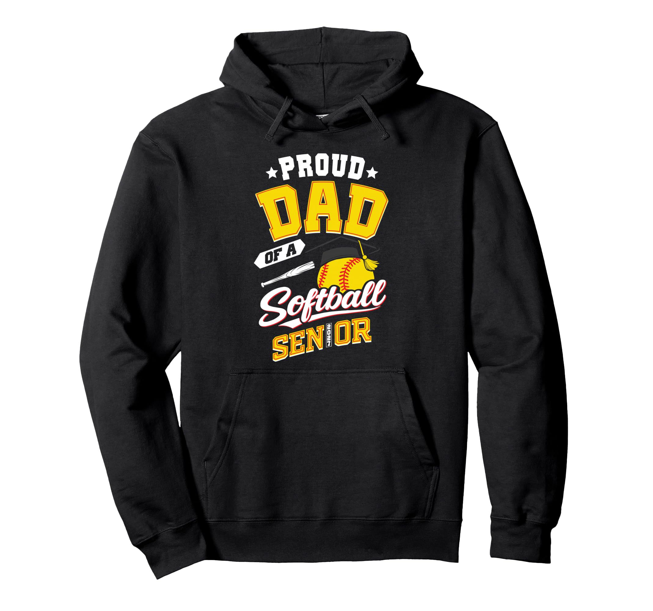 Proud Dad Softball Senior Class 2027 Hoodie - Unique Graphic Men Women - T-Shirt, Sweatshirt, Hoodie