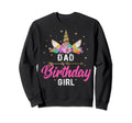 Unicorn Birthday Dad Birthday Gift Sweatshirt - Minimalist Print Men Women - T-Shirt, Sweatshirt, Hoodie