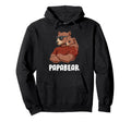 Papa Bear Dad Father Son Outfit Hoodie - Minimalist Print Men Women - T-Shirt, Sweatshirt, Hoodie