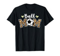 Ball Mom Leopard Funny Soccer Player Mom T-Shirt - Graphic Print Unisex - T-Shirt, Sweatshirt, Hoodie