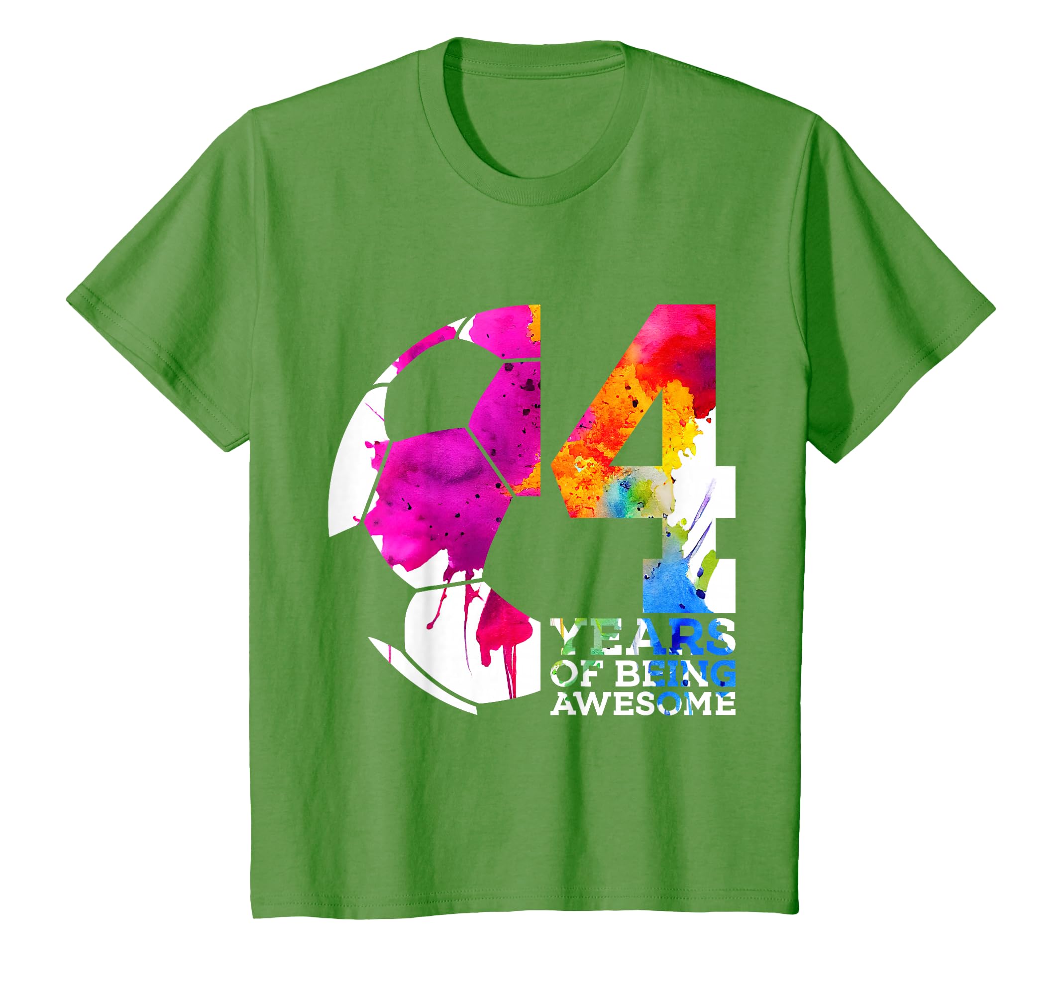 4 Years Being Awesome Soccer 4Th T-Shirt - Streetwear Style for Adults - T-Shirt, Sweatshirt, Hoodie