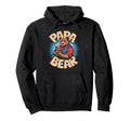 Papa Bear Holding Hands Cubs Hoodie - Aesthetic Graphic for Adults - T-Shirt, Sweatshirt, Hoodie