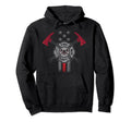 Firefighter Thin Red Line Fire Fighter Hoodie - Aesthetic Graphic Unisex - T-Shirt, Sweatshirt, Hoodie