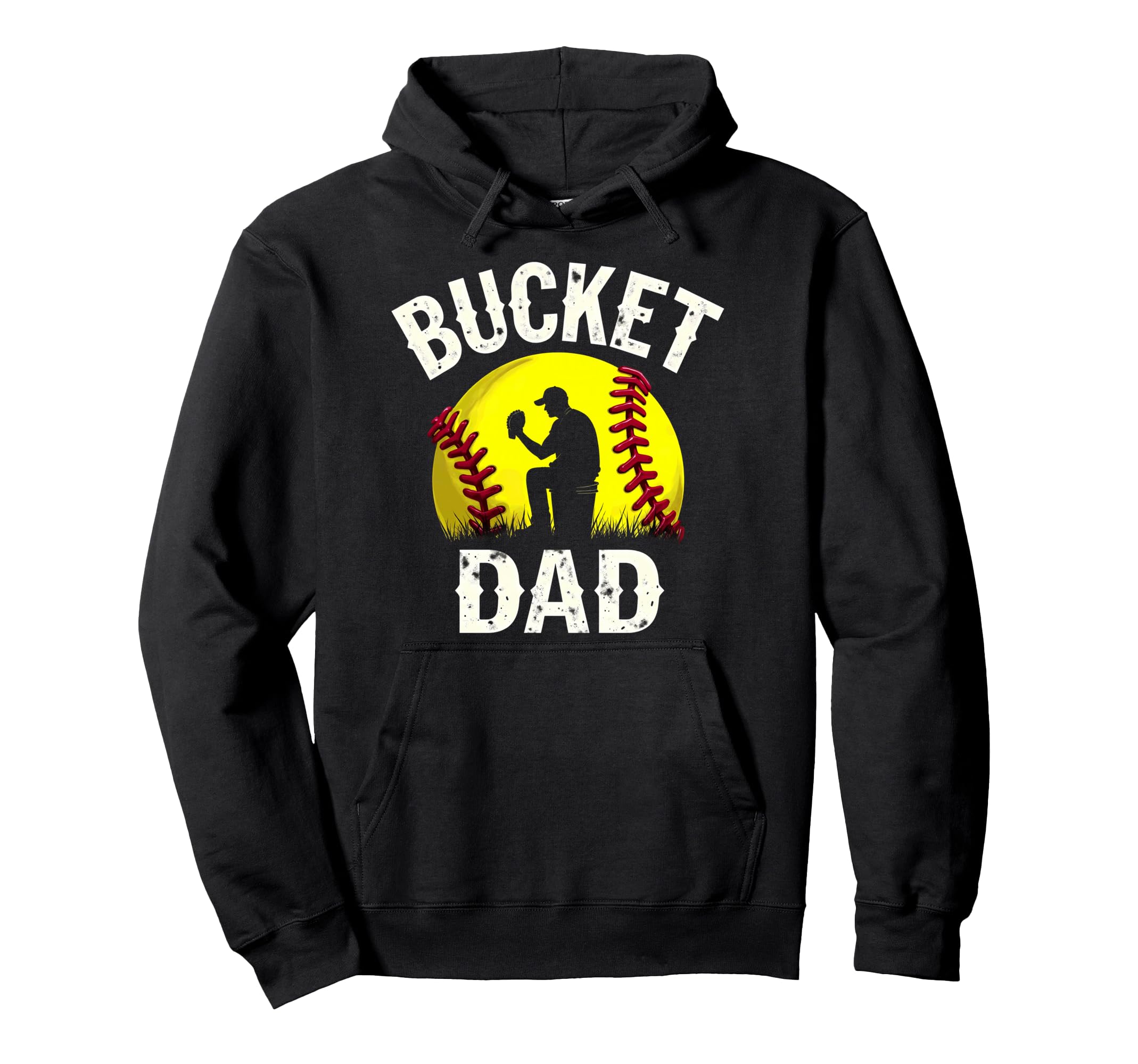 Daddy Bucket Dad Softball Hoodie - Streetwear Style Unisex - T-Shirt, Sweatshirt, Hoodie