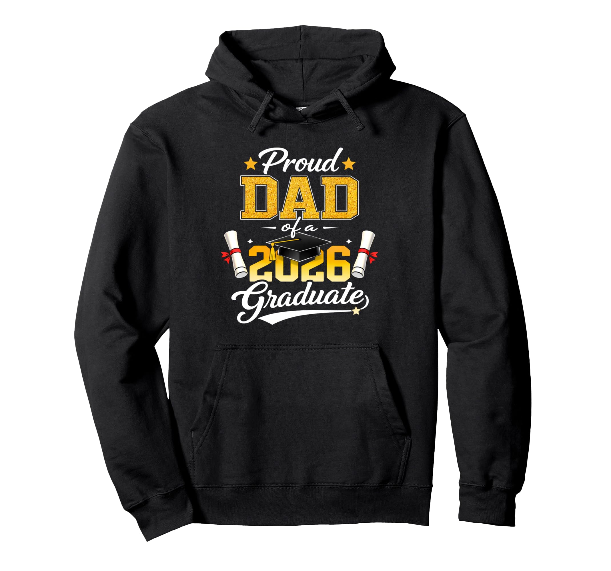 Proud Dad Class 2026 Graduate Celebration Hoodie - Aesthetic Graphic Unisex - T-Shirt, Sweatshirt, Hoodie