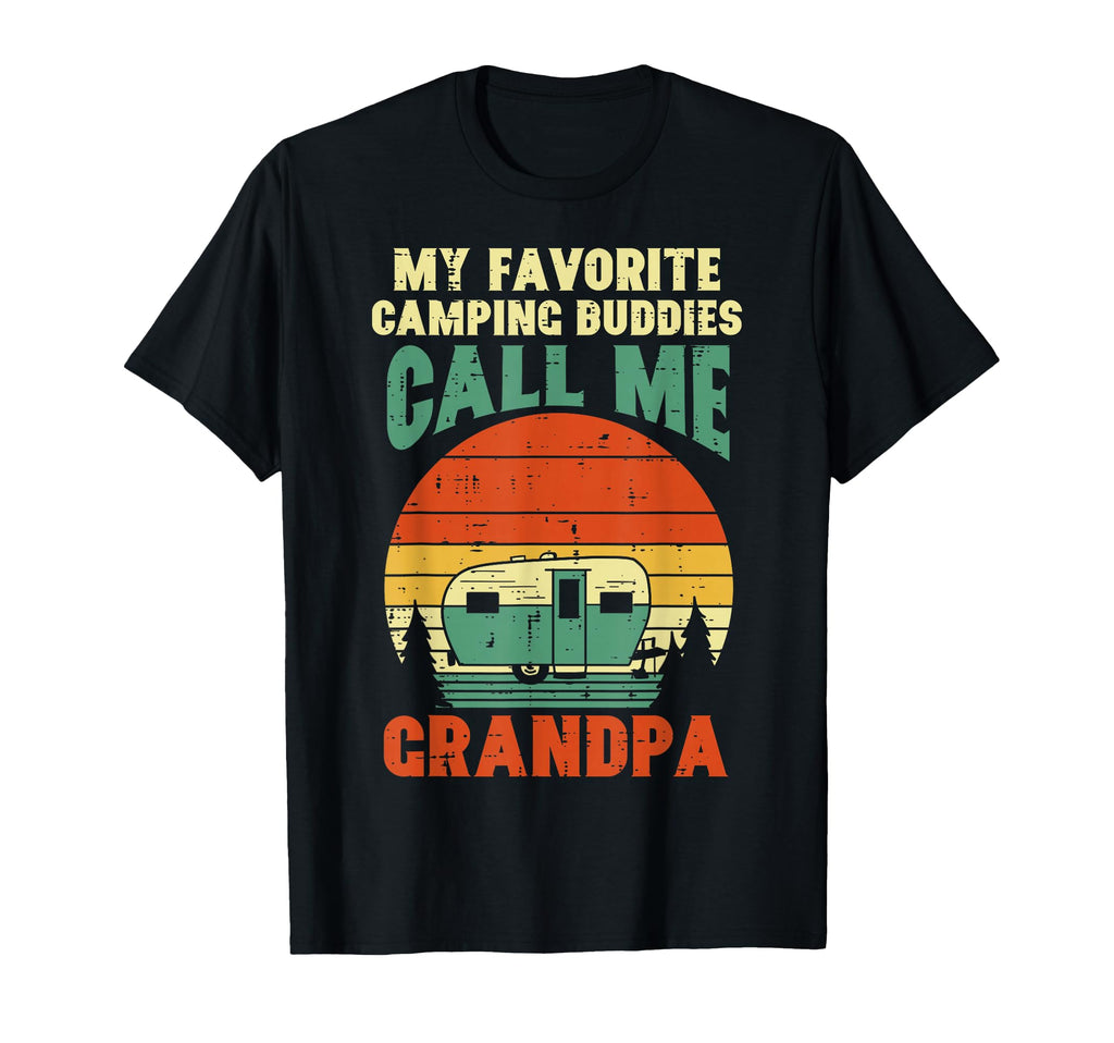Favorite Camping Buddies Grandpa T-Shirt - Trendy Graphic for Adults - T-Shirt, Sweatshirt, Hoodie