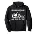 Train Dad Train Locomotive Railroad Hoodie - Minimalist Print Men Women - T-Shirt, Sweatshirt, Hoodie