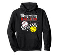 Busy Raising Ballers Baseball Softball Hoodie - Unique Graphic for Adults - T-Shirt, Sweatshirt, Hoodie