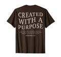 Created Purpose Jesus Back Christian T-Shirt - Aesthetic Graphic Men Women - T-Shirt, Sweatshirt, Hoodie