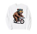 Funny Bear Cycling Cyclist Sweatshirt - Casual Everyday Wear Men Women - T-Shirt, Sweatshirt, Hoodie