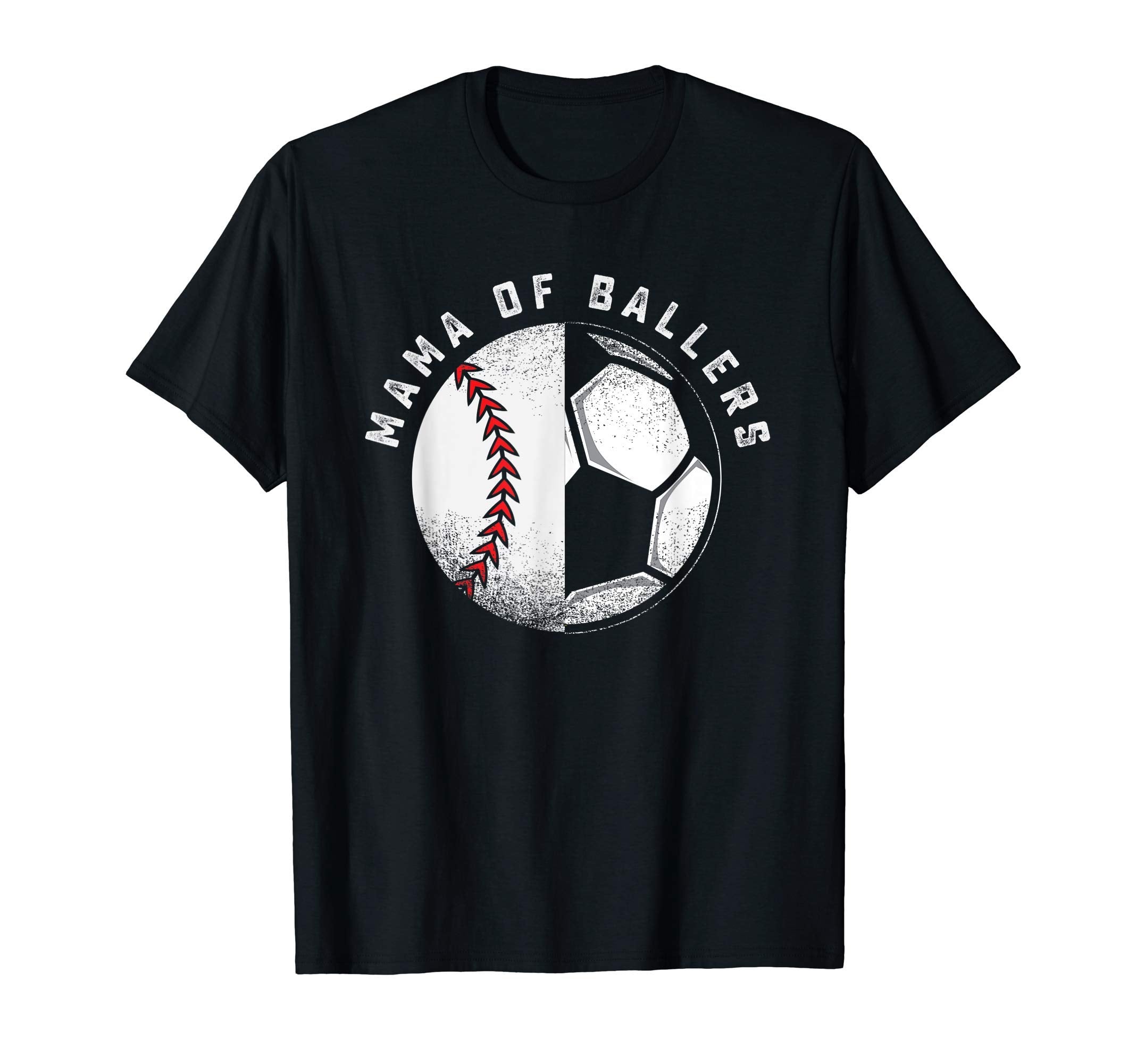 Mama Baller Funny Baseball Soccer T-Shirt - Fun Novelty Design for Adults - T-Shirt, Sweatshirt, Hoodie