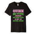 Badass Quinn Name Unique Nickname Quirky T-Shirt - Custom Art Print Unisex - T-Shirt, Sweatshirt, Hoodie