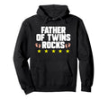 Father Twins Dad Fathers Day Funny Hoodie - Aesthetic Graphic Unisex - T-Shirt, Sweatshirt, Hoodie