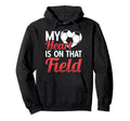 Heart Field Sports Football Ball Soccer Hoodie - Minimalist Print Unisex - T-Shirt, Sweatshirt, Hoodie
