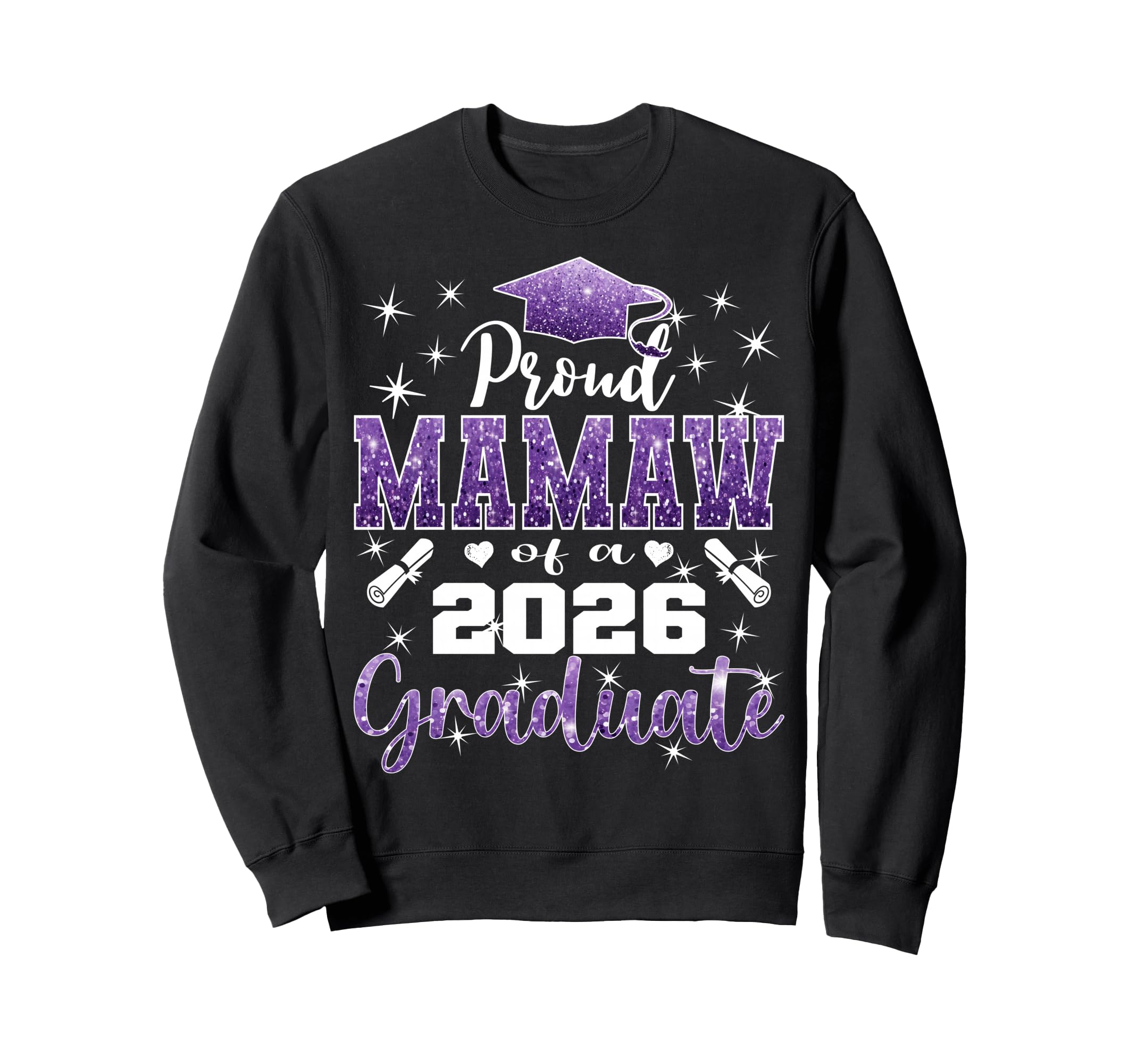 Super Proud Mamaw 2026 Graduate Sweatshirt - Minimalist Print Men Women - T-Shirt, Sweatshirt, Hoodie