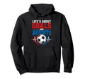 Life Goals Assists Soccer Heartbeat Fan Hoodie - Trendy Graphic Unisex - T-Shirt, Sweatshirt, Hoodie
