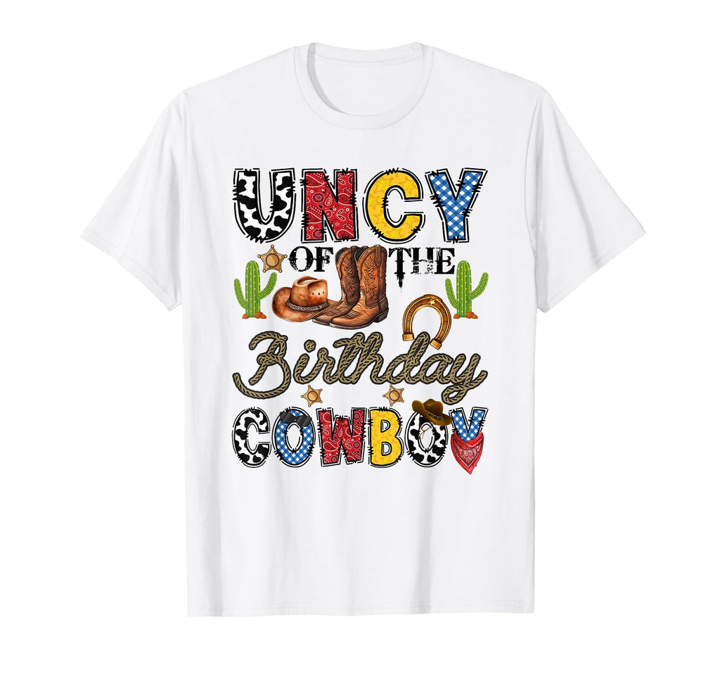 Uncy Birthday Cowboy Western T-Shirt - Aesthetic Graphic for Adults - T-Shirt, Sweatshirt, Hoodie