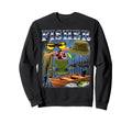Fisher Bootleg 90S Fisherman Fishing Sweatshirt - Novelty Apparel Unisex - T-Shirt, Sweatshirt, Hoodie