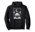 Tarot Card Crescent Moon Bearded Hoodie - Custom Art Print Men Women - T-Shirt, Sweatshirt, Hoodie