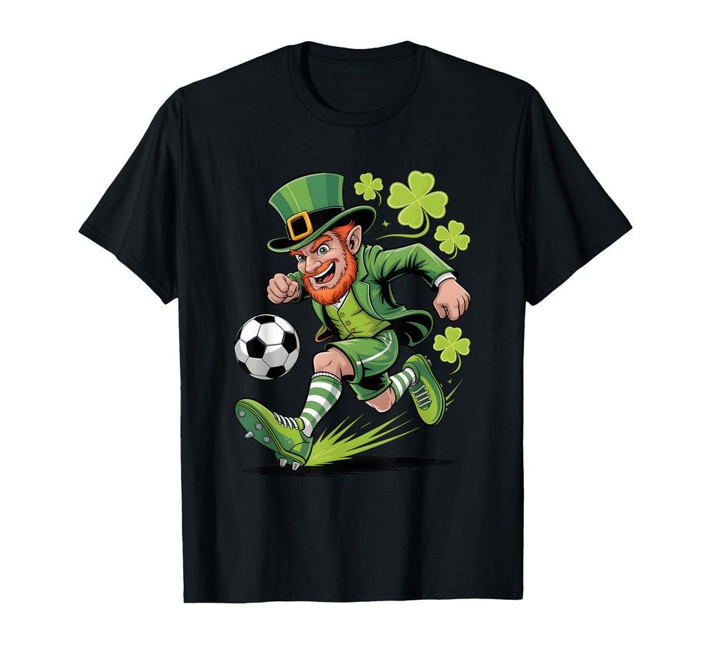 Irish Soccer Leprechaun Fun St Patricks T-Shirt - Novelty Apparel Unisex - T-Shirt, Sweatshirt, Hoodie