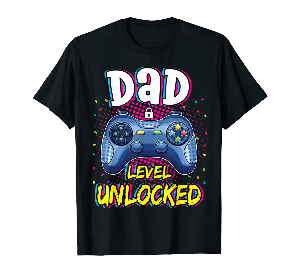 Mens Dad Level Unlocked Pregnancy T-Shirt - Novelty Apparel Men Women - T-Shirt, Sweatshirt, Hoodie