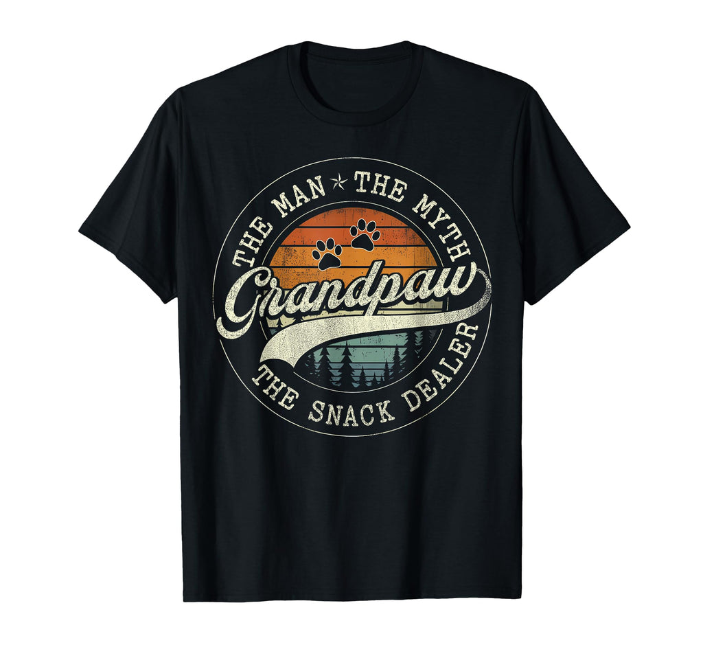 Grandpaw Myth Snack Dealer Fathers Day T-Shirt - Unique Graphic Men Women - T-Shirt, Sweatshirt, Hoodie