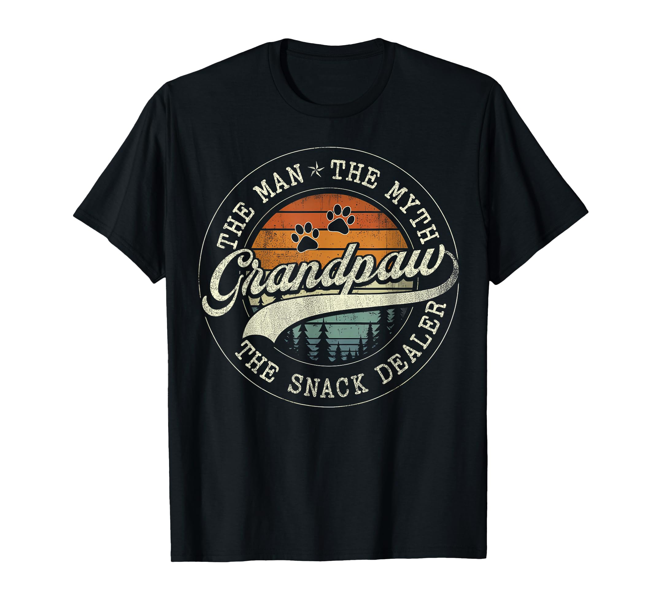 Grandpaw Myth Snack Dealer Fathers Day T-Shirt - Unique Graphic Men Women - T-Shirt, Sweatshirt, Hoodie